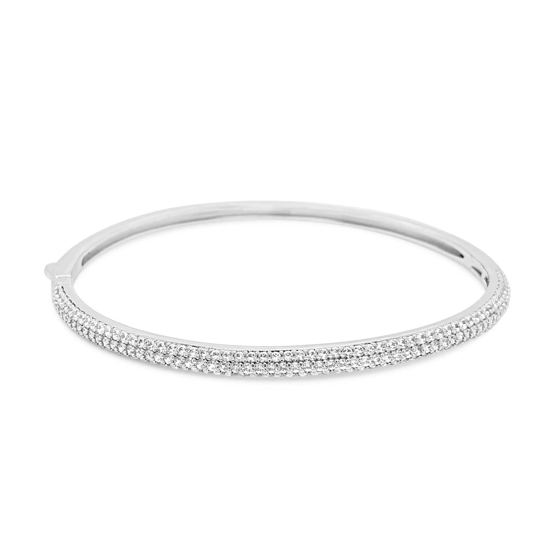 Absolute Jewellery Sparkling Elegance silver Bangle - Eva Victoria Ireland